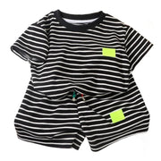 2Pcs Fashion Children Short Sleeve and Shorts Set