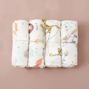 4PCS/Set Baby Muslin Swaddle Blankets