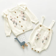 Ensemble de broderies florales pour bébé, mode automne
