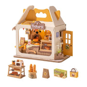 Miniature Bakery DIY Dollhouse with LED Light