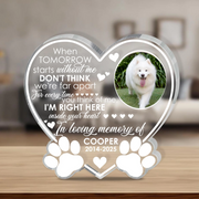 Personalized Dog Memorial Acrylic Plaque
