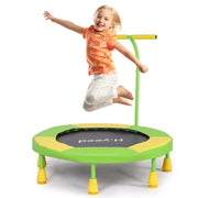 Mini Trampoline for Kids, 36'' Rebounder with Foam Handle, Safety Padded and Durable Steel Frame, Indoor Exercise Trampoline for Toddlers