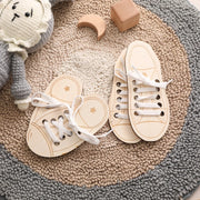 Balançoire à enfiler pour bébé animal – Jeu d'équilibre Montessori en bois | Motricité fine et éveil précoce pour les tout-petits