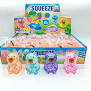 Glitter Capybara Squishy Fidget Toy – Random Color Sets