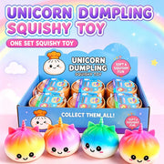 Unicorn Dumpling Squishy Toy – Random Color Bao Bun Fidget