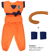 Kids & Adult Anime Costume – Orange Outfit & Wig Options
