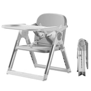 Baby Folding High Chair & Booster Seat – Portable Dining Chair for Toddlers Ages 6 Months to 3 Years