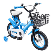 Vélo pour enfants de 12 pouces, vélo unisexe pour garçons et filles, hauteur applicable 85-105 cm pour enfants de 2 à 4 ans avec roues d'entraînement de sécurité et un panier