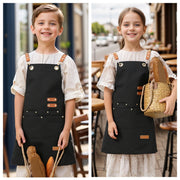 Kids Utility Apron with Multiple Pockets – Craft and Kitchen Cover