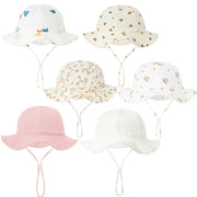 Chapeau bob d'été en coton pour bébé : casquette d'extérieur avec protection solaire