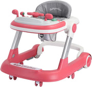 2-in-1 Baby Walker β Toddler Push Walker with Removable Feeding Tray & Musical Play Tray (Battery-Free), Foldable Design, Multiple Colors Available