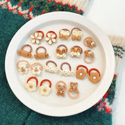 20Pcs Cute Cartoon Hair Bands - Kids Accessories