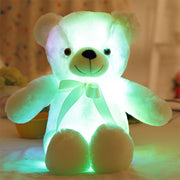 Coussin câlin ours en peluche lumineux