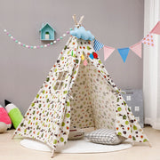 Tente de jeu pliable pour enfants, grand tipi de 130 cm | Cadeau pour l'intérieur et l'extérieur
