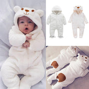 Soft Plush Polar Bear Jumpsuit