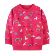 Rainbow Unicorn Pattern Print Design Sweater