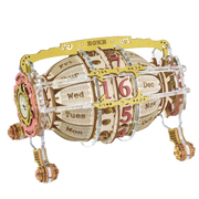 Puzzle 3D en bois | Calendrier de bureau Time Engine | Cadeau pour enfants et adultes