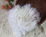 Couverture bébé posant en laine avec de nombreuses couleurs