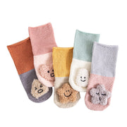Chaussettes poupée de dessin animé avec semelle antidérapante
