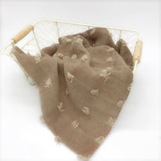 Couverture d'emmaillotage pour bébé en tissu doux et coloré