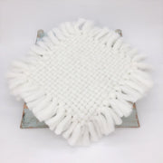 Accessoires de photographie pour nouveau-nés Couverture pour bébé Couverture en laine tricotée Arrière-plan