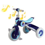 Kids Tricycle Portable Baby Stroller 3 Wheel Bicycle Children Bike with Music Speaker