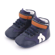 Chaussures de sport Hi-Cut pour bébé garçon, semelle souple, pour la marche