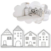 Clôture de lit en forme de maison pour bébé