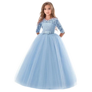 Ribbon and Lace Princess Long Dress