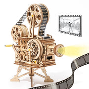 Puzzle 3D en bois | Projecteur à manivelle Vitascope classique | Cadeau pour enfants et adultes