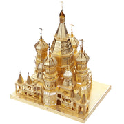 Puzzle 3D en métal | Cathédrale Saint-Basile | Jouets éducatifs
