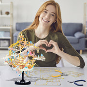 Puzzle 3D en métal | La Rose de la Lune | Jouets éducatifs