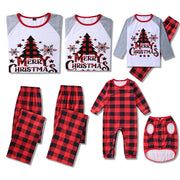 Checkered Christmas Pajamas For Family