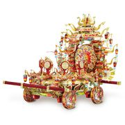 Puzzle 3D en métal | Véhicule de danse du phénix chinois | Jouets éducatifs