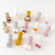 Chaussettes longues antidérapantes en forme d'animaux mignons