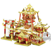 3D Metal Puzzle | Chinese Ancient Buildings | Educational Toys