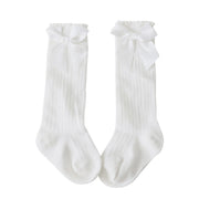 Chaussettes en coton à nœud pour bébé