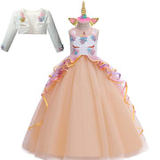 Robe de soirée licorne avec manteau