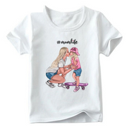 Skateboard Mommy and Me Matching T-Shirt