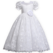 Floral Lace Elegant Fashion Girls Formal Party Dress