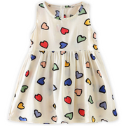 Pattern Prints Baby Girl Sleeveless Sundress