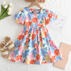 Robes fleuries d'été : Robes colorées à manches courtes pour filles