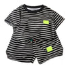 2Pcs Fashion Children Short Sleeve and Shorts Set 