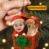 Décoration de Noël personnalisée en acrylique pour bébé et animal de compagnie – Souvenir de Noël personnalisé avec photo et nom