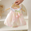 Baby Girls Tulip Romper Dress – Sleeveless Halter Sling Princess Bodysuit for Newborns Ages 0–24M