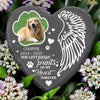 Custom Pet Memorial Tombstone Heart Slate – Personalized Dog Grave Marker & Cat Remembrance Plaque with Photo | Outdoor Sympathy Garden Gift