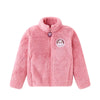 Girls' Korean-Style Hooded Wool Coat – Cartoon Pattern Heavyweight Jacket for Kids 3–12Y