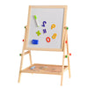 Kids Wooden Double-Sided Easel – Adjustable Blackboard & Whiteboard Drawing Painting Toy for Early Learning Education