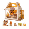 Miniature Bakery DIY Dollhouse with LED Light