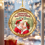 Personalized "Growing Old Forever" Christmas Ornament –